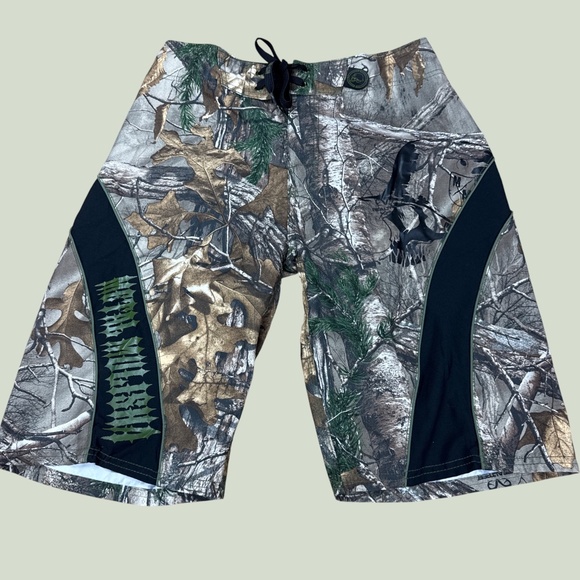 Metal Mulisha Men's Medium Board Shorts Camo Realtree Xtra Swim Trunks NWT - Picture 8 of 11